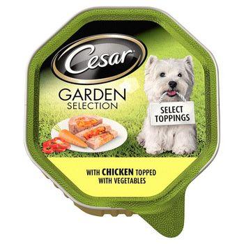 Cesar Dog Garden Selection Tray with Chicken and Veg
