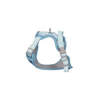 Rufus & Rosie Mint Dog Tooth Dog Harness & Lead Set, Extra Small