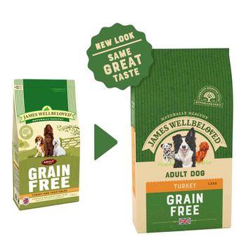James Wellbeloved Dog Adult Cereal Free Turkey Vegetables 1.5kg Dry Dog Food