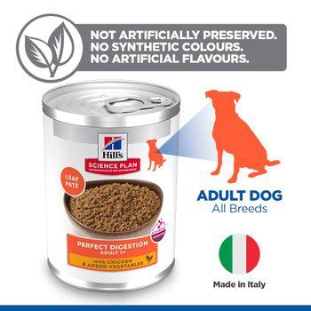 Hill'S Science Plan Perfect Digestion Medium Adult 1+ Wet Dog Food With Chicken & Vegetables 363g