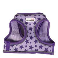 Doodlebone Violet Star Snappy Dog Harness, S
