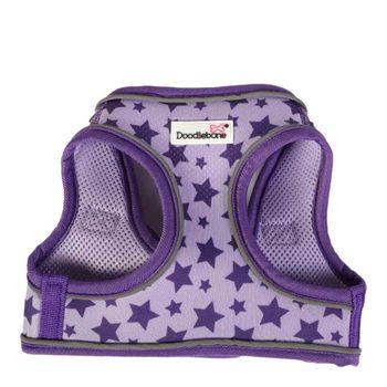 Doodlebone Violet Star Snappy Dog Harness, S