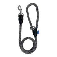 Hem & Boo Soft Touch Rope Trigger Dog Lead Grey Thick