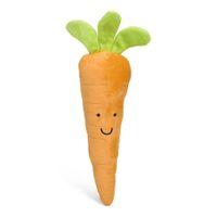 Petface Foodie Faces Furry Carrot Plush Dog Toy