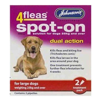 Johnsons 4Fleas Spot On Dual Action for Large Dogs