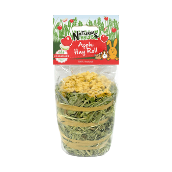 Natures Grub Natural Nibbles Timothy Hay Roll - Apple
