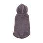 Rufus & Rosie Grey Faux Fur Dog Hoodie, M