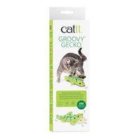 Catit Electronic Mini Groovy Gecko Cat Toy, Green