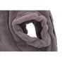 Rufus & Rosie Grey Faux Fur Dog Hoodie, M