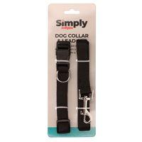 Simply Jollyes Dog Collar & Lead Set M-L