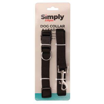 Simply Jollyes Dog Collar & Lead Set - M/L