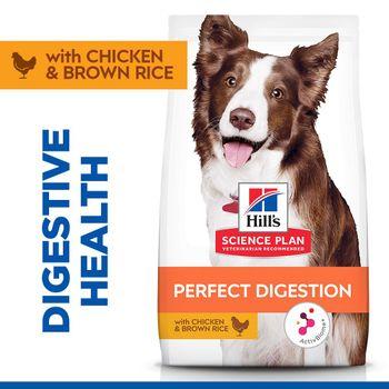 Hill's Science Plan Perfect Digestion Medium Adult 1+ Dry Dog Food With Chicken & Brown Rice 14kg