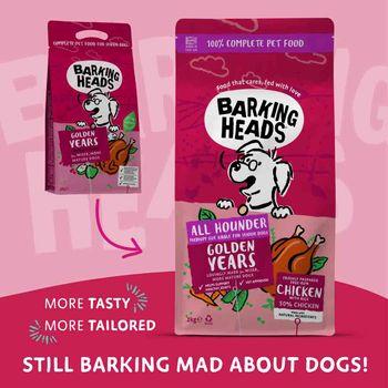 Barking Heads All Hounder Golden Years Chicken Dry Dog Food, 12kg