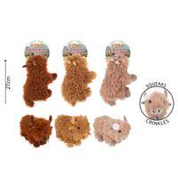 Squeaky Plush Highland Cow Dog Toy