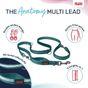Halti Anatomy Multi Use Dog Lead in Teal, Large