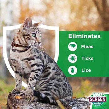 Flea Screen Combo Spot-On Flea & Tick Treatment for Small Dog 2-10kg, 3 Pipettes