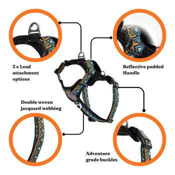 Neerdog Go-B-Bold Airflow Dog Harness-Hollyhock Large