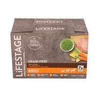 Lifestage Grain Free Adult Wet Dog Food Turkey 7x395g