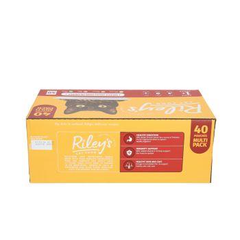 Riley's Standard Cat Meat in Gravy Selection Cat Food 40x100g