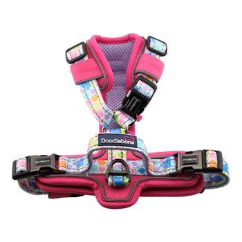 Doodlebone 'With Me' Dog Harness Pink 9-11