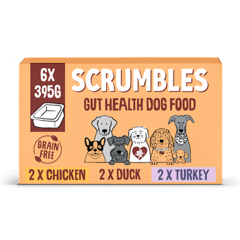 Scrumbles Grain Free Wet Dog Food Meaty Selection 6x395g