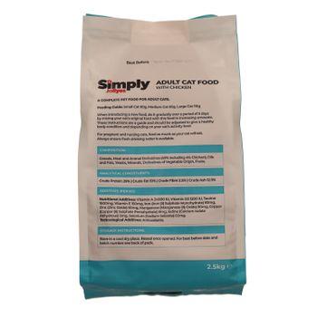 Simply Jollyes Dry Cat Food with Chicken 2.5kg