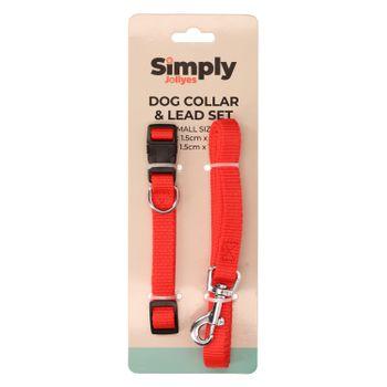 Simply Jollyes Dog Collar & Lead Set - S/M
