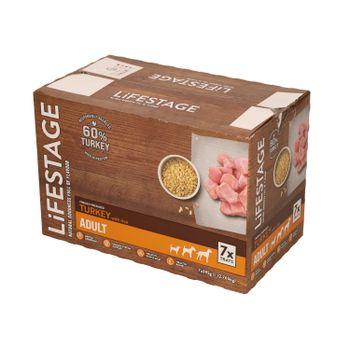 Lifestage Turkey and Rice Adult Wet Dog Food 7x395g
