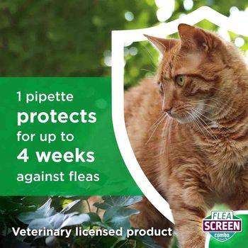 Flea Screen Combo Spot-On Flea & Tick Treatment for Small Dog 2-10kg, 3 Pipettes
