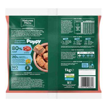 Natures Menu Complete and Balanced 80/20 Puppy Beef Nuggets Dog Food 1kg