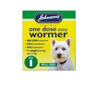 Johnson's One Dose Easy Dog Wormer Size 1