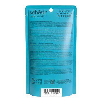 Schesir After Dark Complete and Balanced Wet Cat Food Chicken & Quail Egg in Mousse 80g