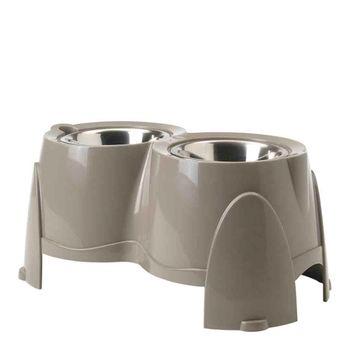 Savic Ergo Dog Feeder Warm Grey 28cm