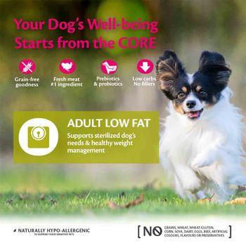 Wellness CORE Dry Dog Food Small Breed Adult Low Fat Turkey Recipe 1.5kg