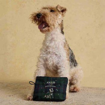 Joules Blackwatch Check Packaway Small Dog Coat