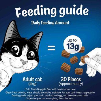 Felix Tasty Nuggets Beef & Lamb Cat Treats 50g