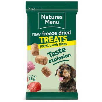 Natures Menu Freeze Dried Bites Lamb Raw Dog Food 15g