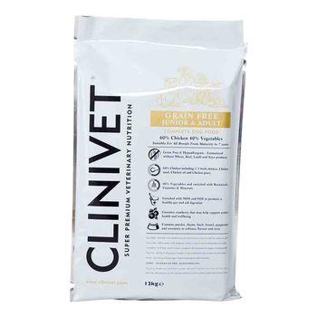 Clinivet Grain Free Chicken & Vegetables Dry Dog Food 12kg