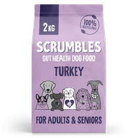 Scrumbles Dry Dog Food for Adult & Seniors Turkey 2kg