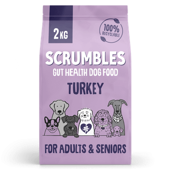 Scrumbles Dry Dog Food for Adult & Seniors Turkey 2kg