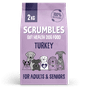 Scrumbles Dry Dog Food for Adult & Seniors Turkey 2kg