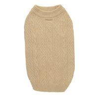 Rufus & Rosie Sleeveless Dog Jumper Beige L