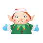 Rufus & Rosie Printed Elf & Snowman Dog Toy