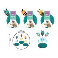 Smart Choice Plush Bee Spring Swatter Cat Toy