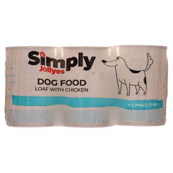 Simply Jollyes Working Dog Food Chicken in Loaf 6x395g