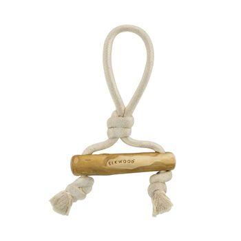 Elkwood Coffee Wood Bar Tug Dog Toy