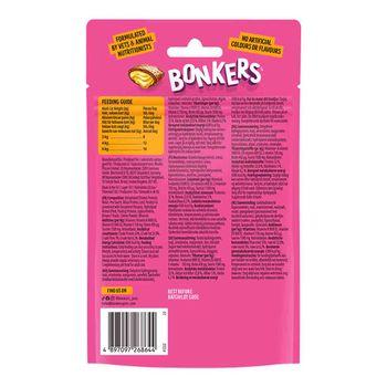 Bonkers Cat Bites, Crunchy & Soft Paw Lickin' Chicken Flavoured Cat Treats 60g