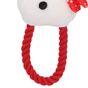 Rosewood Squeaky Plush & Rope Christmas Dog Toy