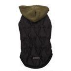 Rufus & Rosie Black & Green 2-in-1 Dog Gilet, M