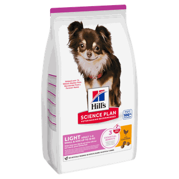 Hill's Science Plan Adult Light Small & Mini Dry Dog Food Chicken Flavour 1.5kg